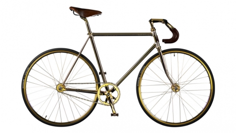 bicicletta oro 24 carati